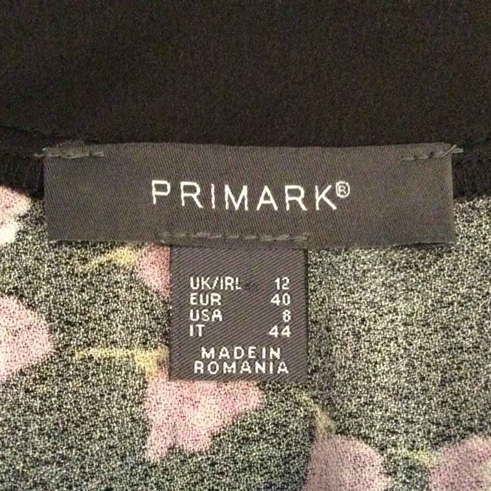 Primark Black & Pink Floral Romper - Picture 5 of 6